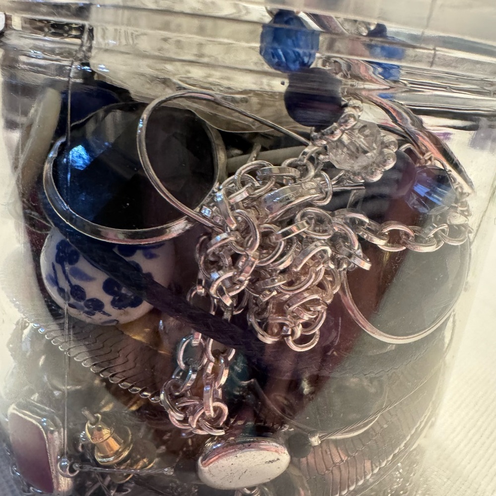 Red/White/Blue Americana Jewelry Jar
